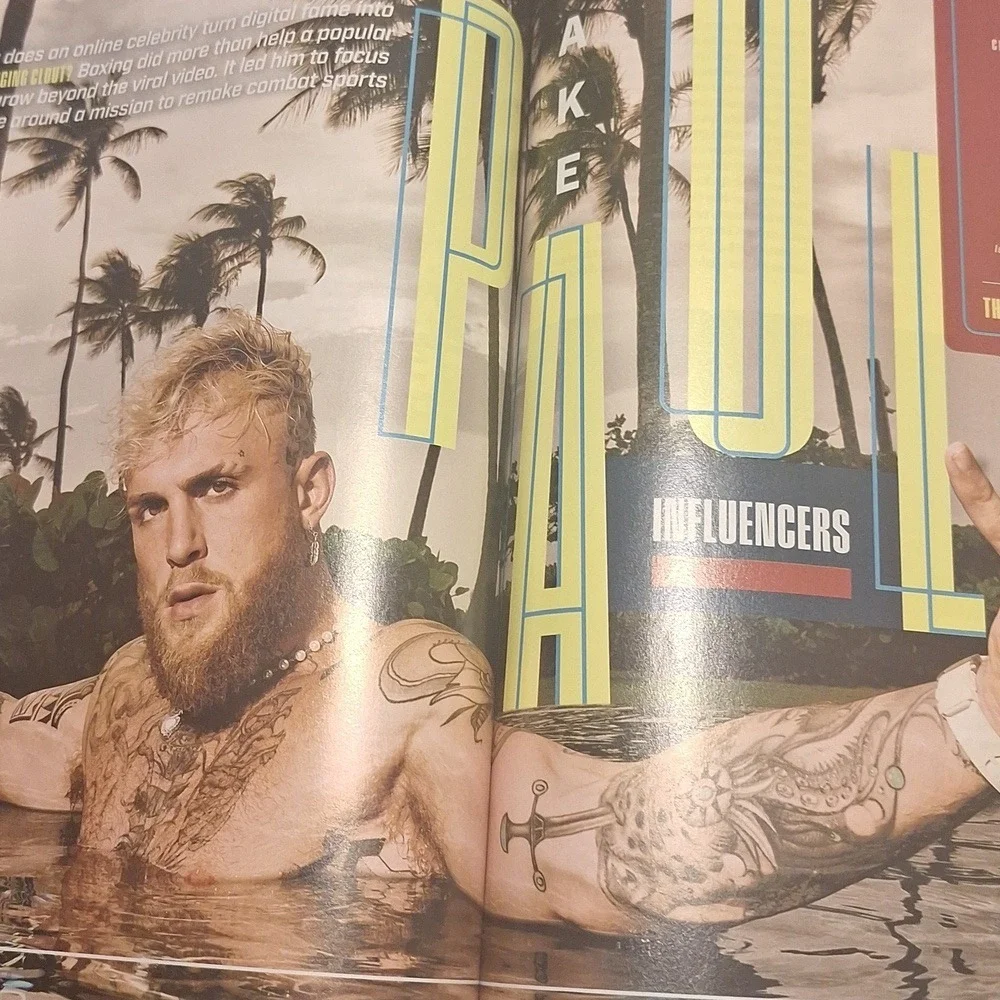Sports Illustrated August 2023 Jake Paul The Power List‎ Alex Morgan Back Cover